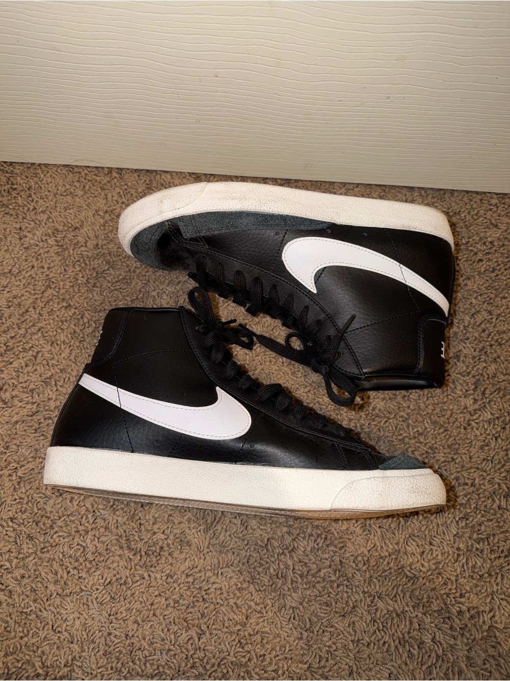 Nike Black & White High-Top Sneakers